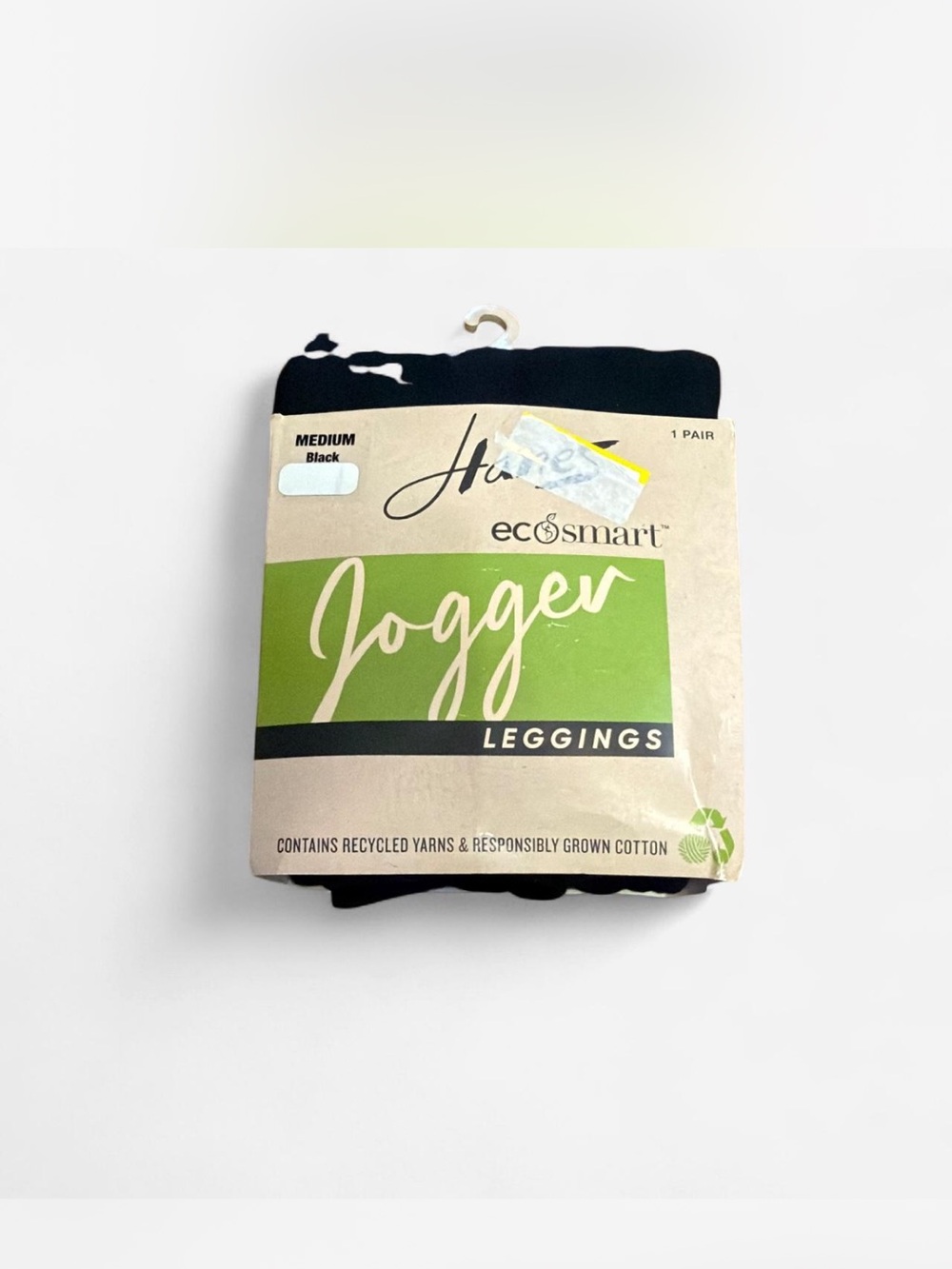Hanes EcoSmart Jogger Leggings - Black - Medium - New